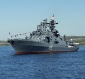 У Баренцовому морі загорівся російський великий протичовновий корабель «Адмірал Левченко»