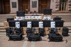 Кличко передав від киян 92 бригаді на Харківський напрямок вантажівки, пікапи та дрони