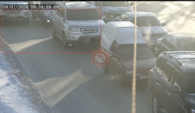 У Вінниці автомобіль «занесло» в снігу, він зіткнувся з іншим легковиком