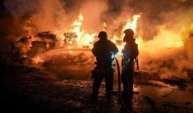 Одещина - в результаті атаки БПЛА виникла масштабна пожежа