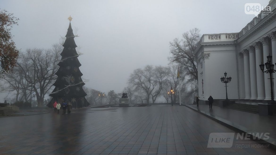 Главная новогодняя елка 2020 года в Одессе.