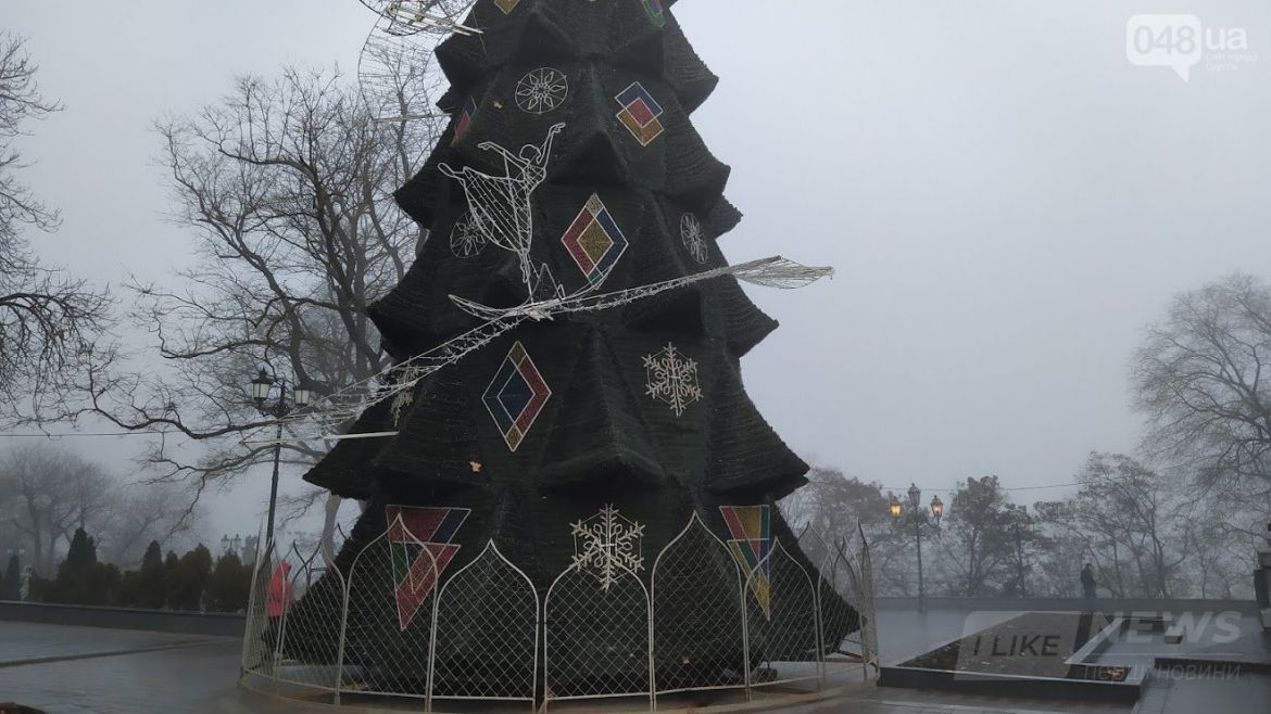 Главная новогодняя елка 2020 года в Одессе.