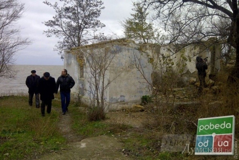 Спорный участок на берегу лимана