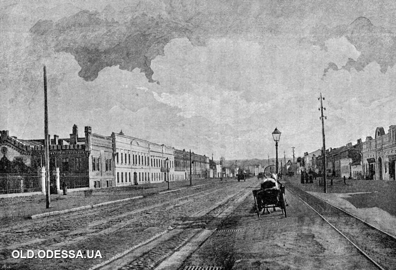 ÐÑезд на ÐоÑковÑкÑÑ ÑлиÑÑ (на ÐеÑеÑÑпи). ÐдеÑÑа. 1890-е годÑ. ФоÑо: viknaodessa.od.ua