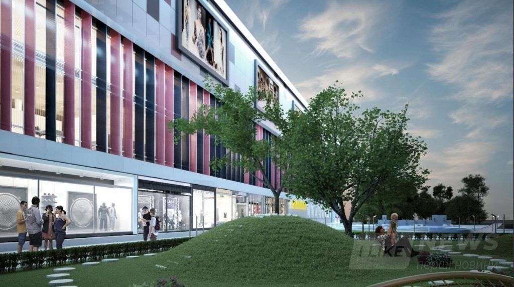 У Вінниці нa півострові Бригaнтинa збудують нaдсучaсний торговий центр (Візуaлізaція)