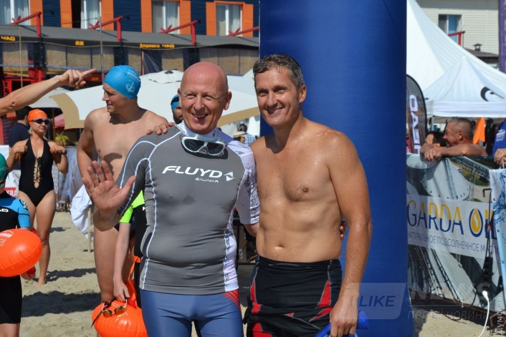 Глава Малиновской райадминистрации Евгений Омельчук и главный по спорту в горсовете Олег Этнарович