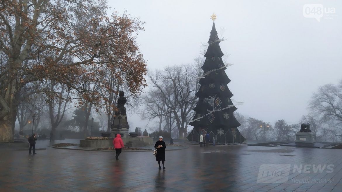 Главная новогодняя елка 2020 года в Одессе.