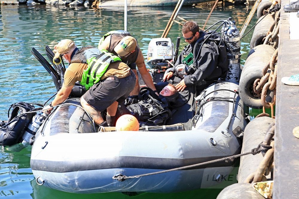 Спасение водолаза